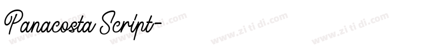 Panacosta Script字体转换 Panacosta Script字体转换